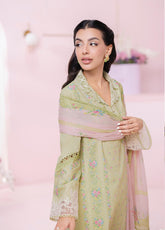QPrints By Qalamkar Embroidered Lawn 3 Piece Unstitched Suit QLM25QP D-EM-07A XENA